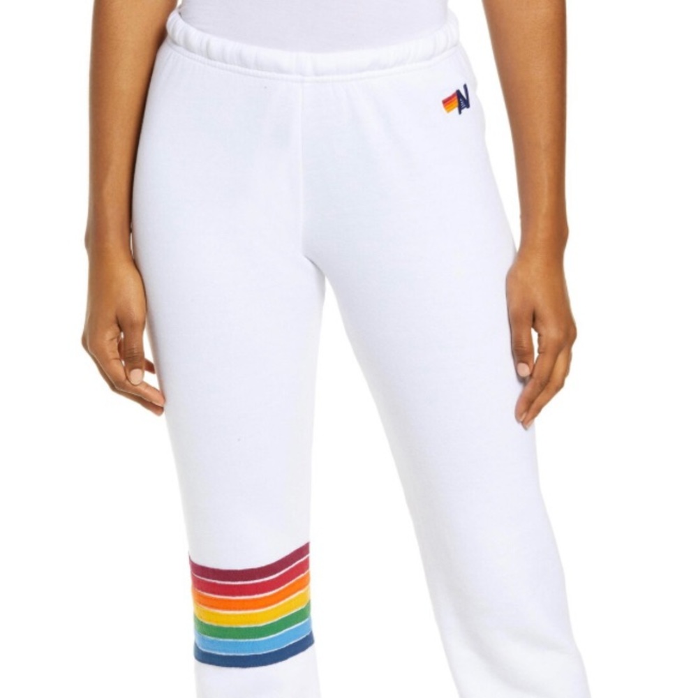 Aviator Nation White Sweatpants